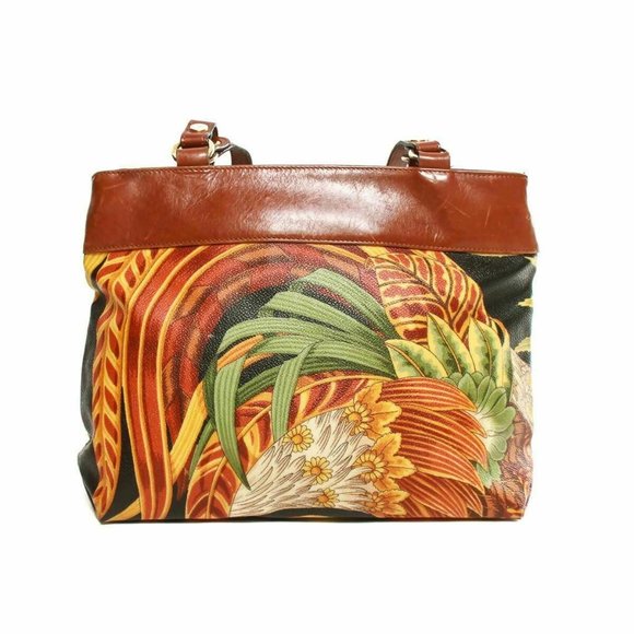 Salvatore Ferragamo Botanical pattern shoulder bag - Picture 2 of 12